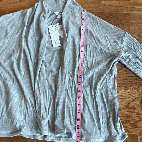 Small grey BB Dakota by Steve Madden lightweight cardigan with pockets - Picture 6 of 8